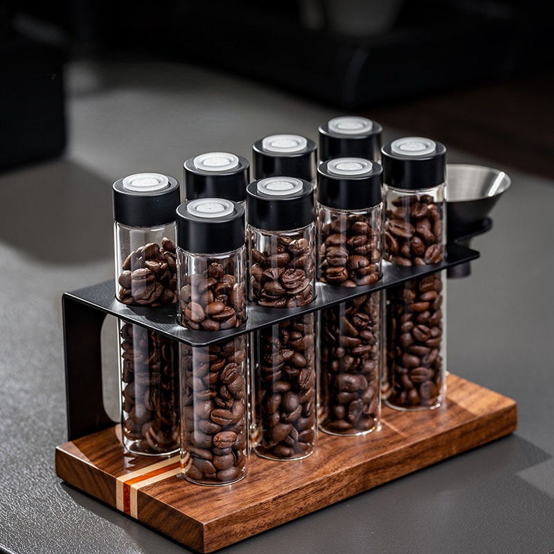 Kitchen Appliances Organizer - 저스틴라우 유리 커피 원두 보관 용기,