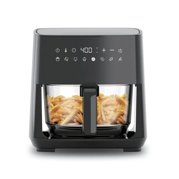 Air Fryer 5L Digital - 다기능 5L 디지털 에어프라이어, 유리 용기,