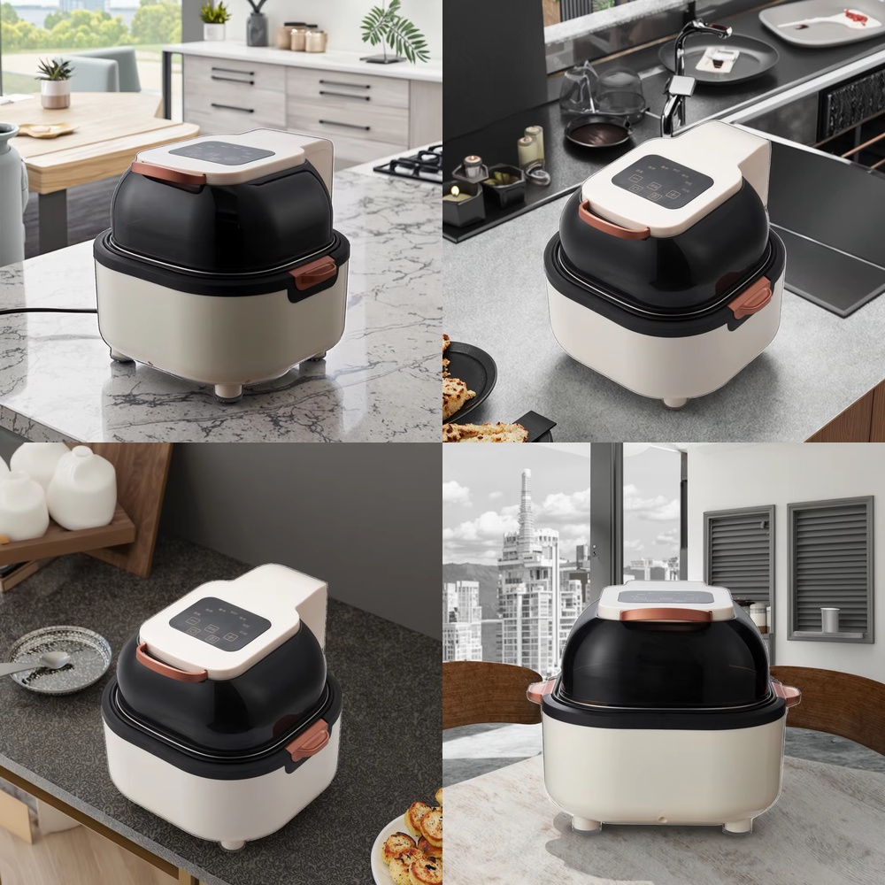 Air Fryer 5L Digital - 오션(OUSHENG) 5L 오일프리 디지털 제어 유리