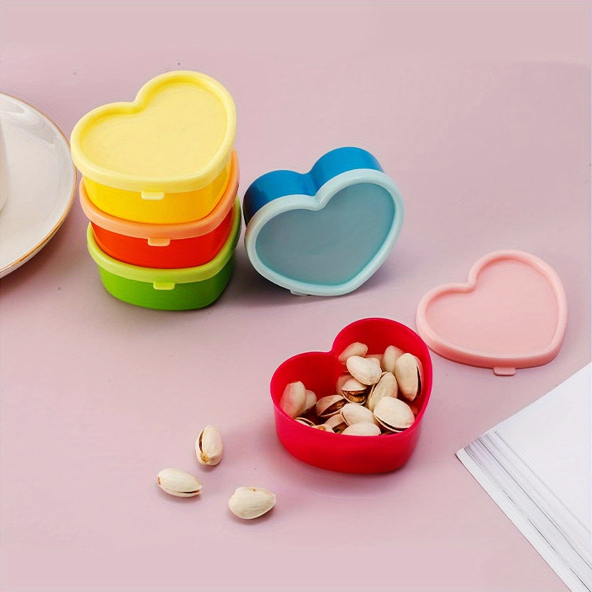 Kitchen Appliances Organizer - 5PCS 미니 도시락 양념 보관함 뚜껑