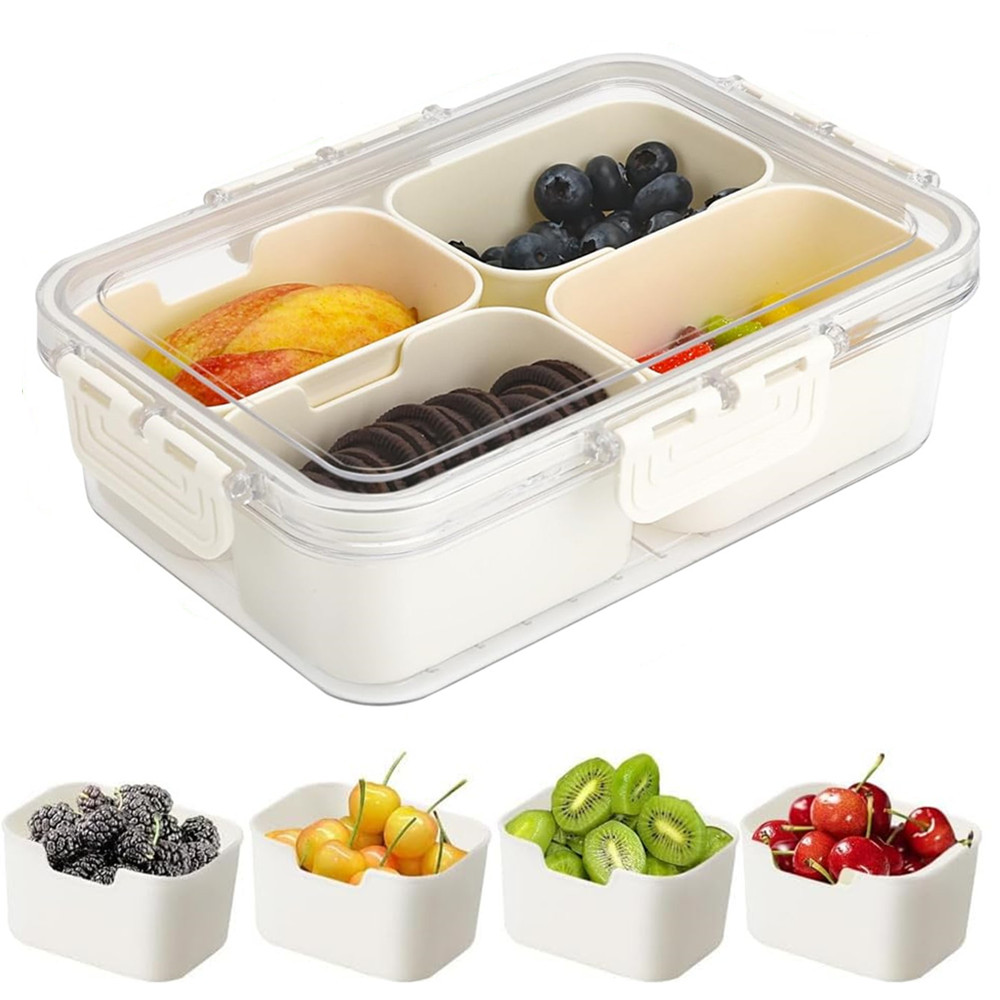 Kitchen Appliances Organizer - 휴대용 식품 보관함, 스낵 보관함, 뚜껑이