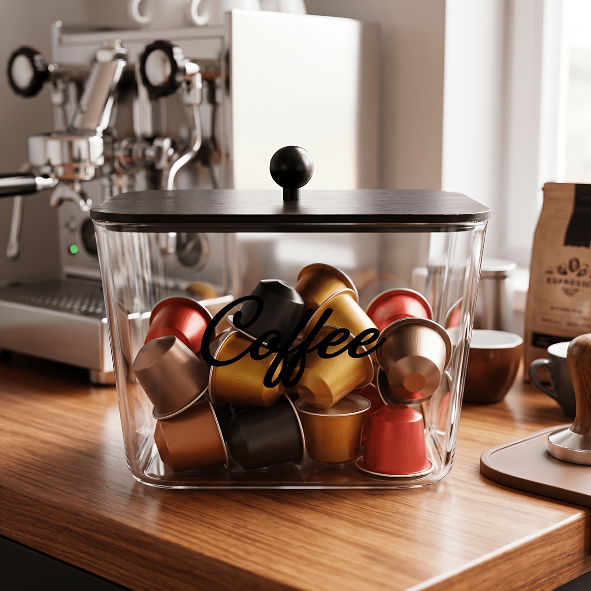 Kitchen Appliances Organizer - 뚜껑이 있는 커피 포드 홀더 플라스틱