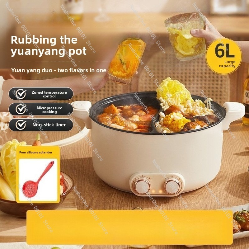6L 8L 더블팟 전기 핫팟 다기능 기숙사 가정용 쿠커 - Kitchen Appliances Electric 리뷰 및 가격