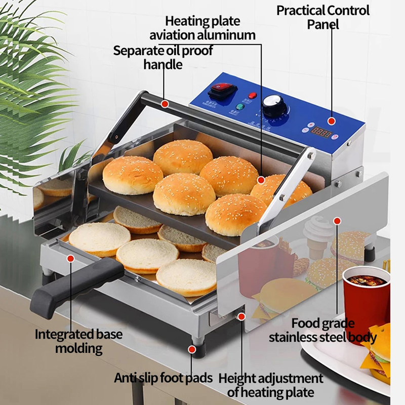 PBOBP 상업용 전기 버거 번 토스터 샌드위치 메이커 - Bread Maker Machine 리뷰 및 가격