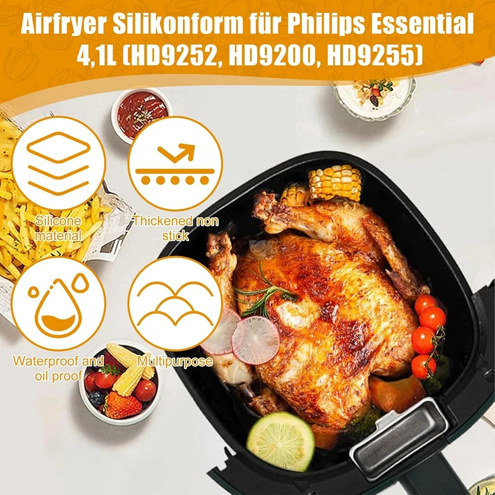 17cm 실리콘 에어 프라이어 몰드 - 필립스 HD92 - Air Fryer 5L Digital 리뷰 및 가격