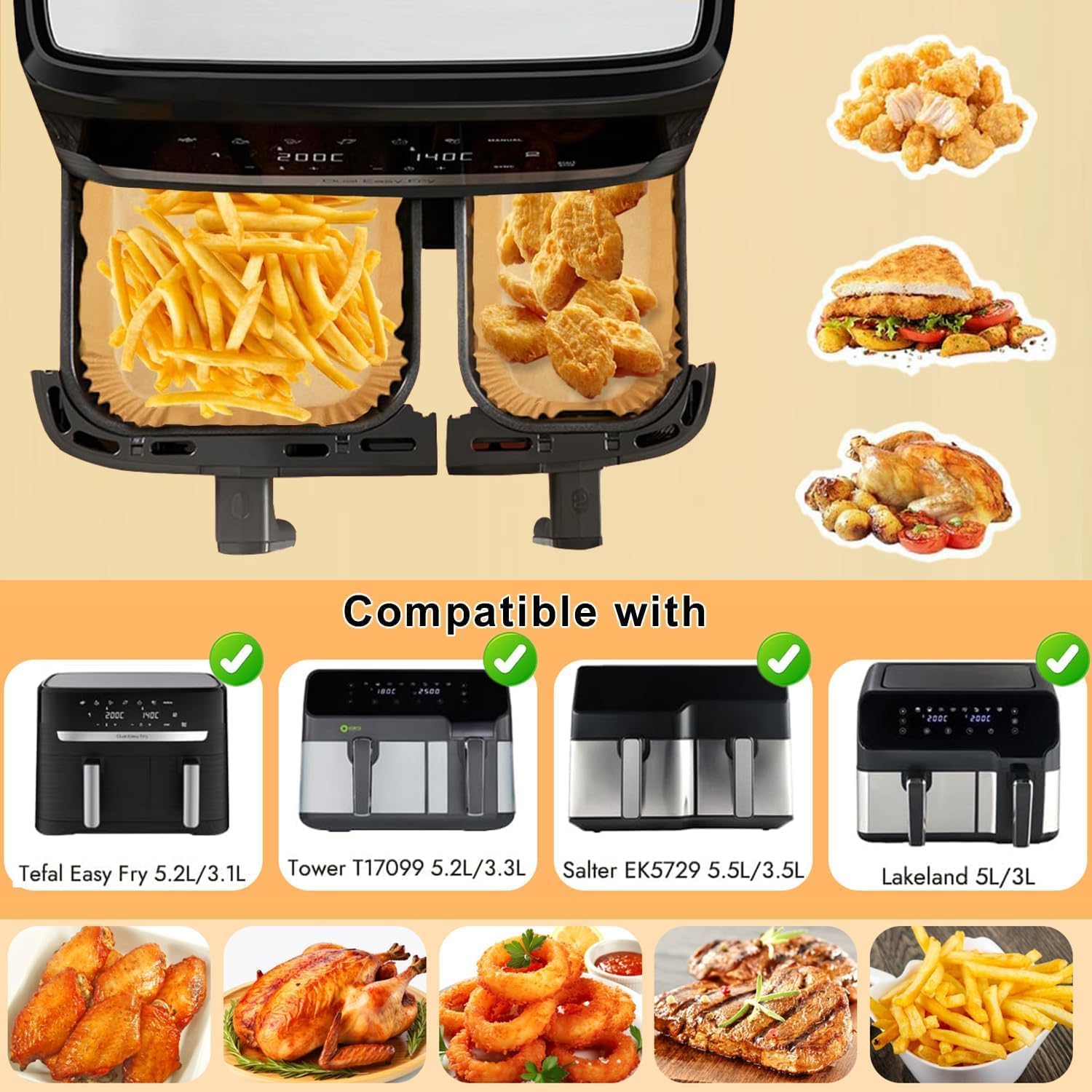 에어프라이어 베이킹 페이퍼 파치먼트 페이퍼, 무린렉스  - Air Fryer 5L Digital 리뷰 및 가격