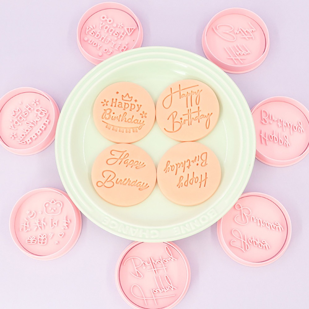 생일 축하 쿠키 커터 비스킷 몰드 스탬프 주방 베이킹  - Kitchen Appliances For Baking 리뷰 및 가격