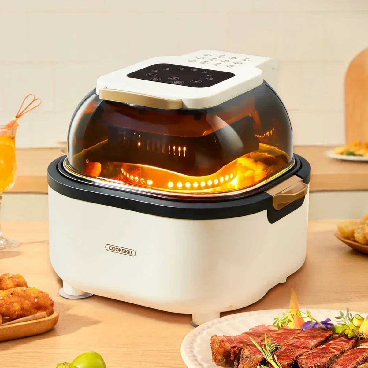 비주얼 에어프라이어 새 집 주방용 지능형 디지털 디스플 - Air Fryer 5L Digital 리뷰 및 가격