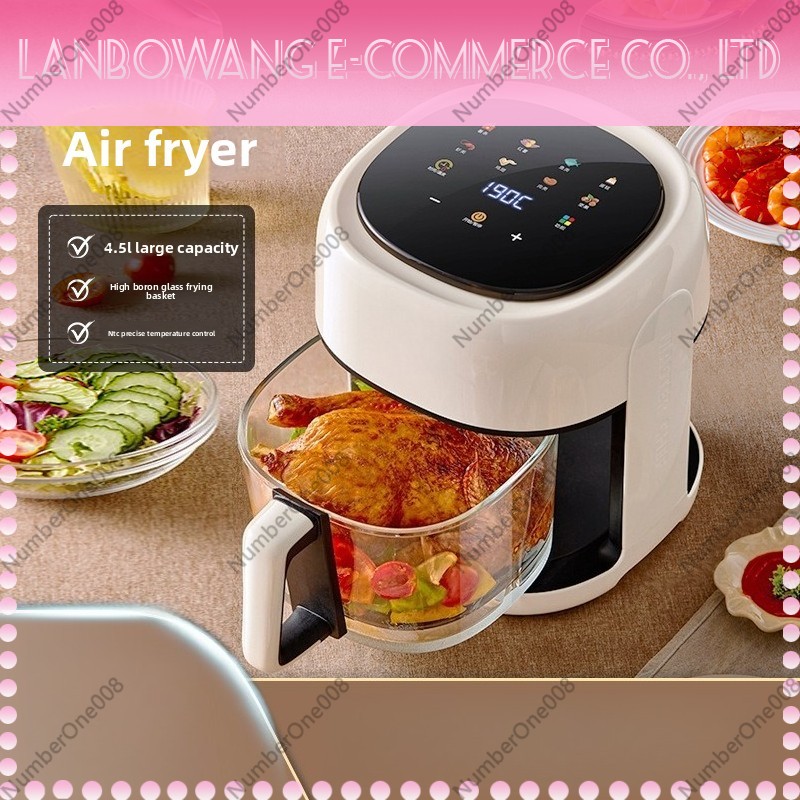 대용량 유리 투명 에어프라이어 5L 1500W 디지털  - Air Fryer 5L Digital 리뷰 및 가격