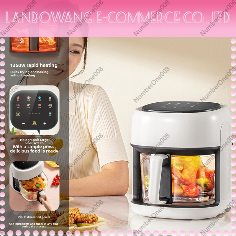 대용량 유리 투명 에어프라이어 5L 1500W 디지털  - Air Fryer 5L Digital 리뷰 및 가격