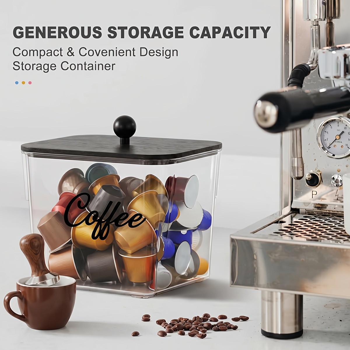 뚜껑이 있는 커피 포드 홀더 플라스틱 보관함 K컵 정리 - Kitchen Appliances Organizer 리뷰 및 가격