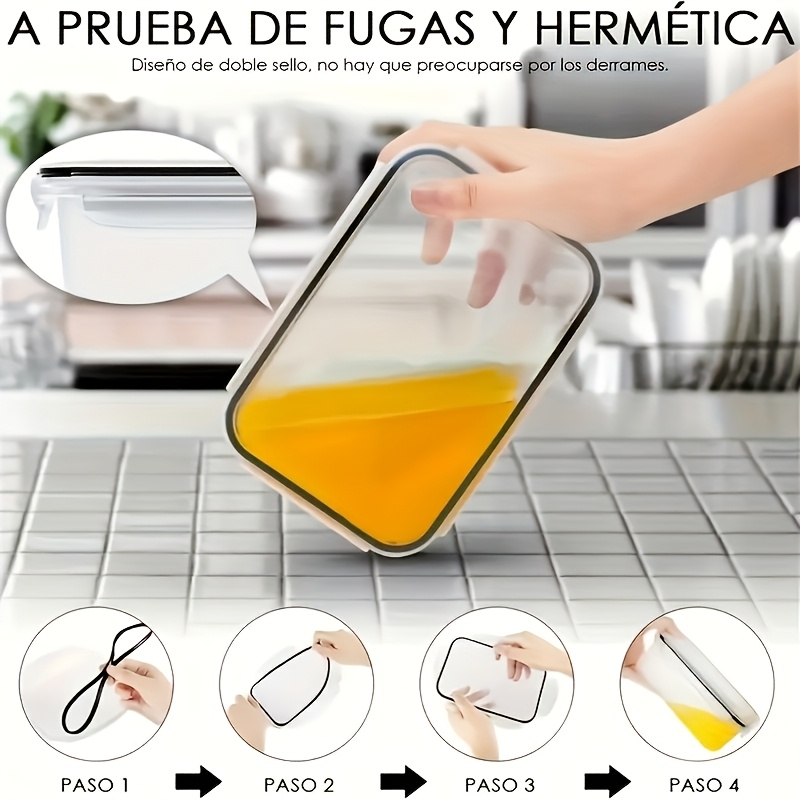 8Pcs 용기 4개 뚜껑 4개 세트 주방 밀폐용기 플라 - Kitchen Appliances Organizer 리뷰 및 가격