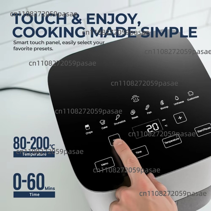 디지털 에어프라이어 (투명창 및 8가지 프리셋 포함), - Air Fryer 5L Digital 리뷰 및 가격