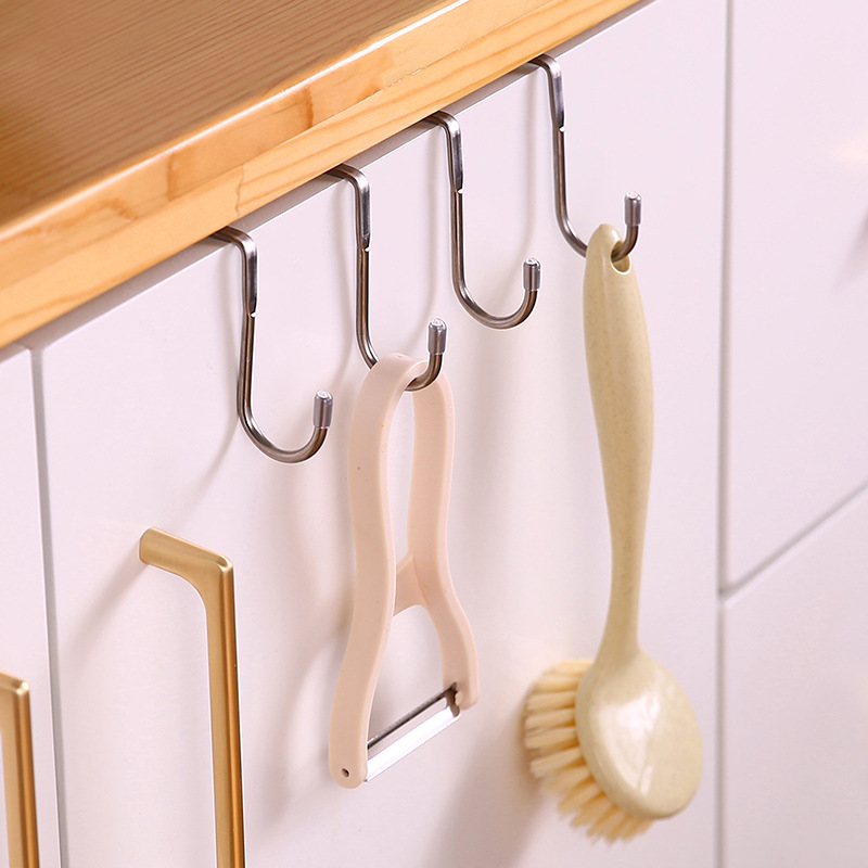 5PC 304 스테인리스 스틸 훅 무료 펀칭 이중 S자 - Kitchen Appliances Organizer 리뷰 및 가격