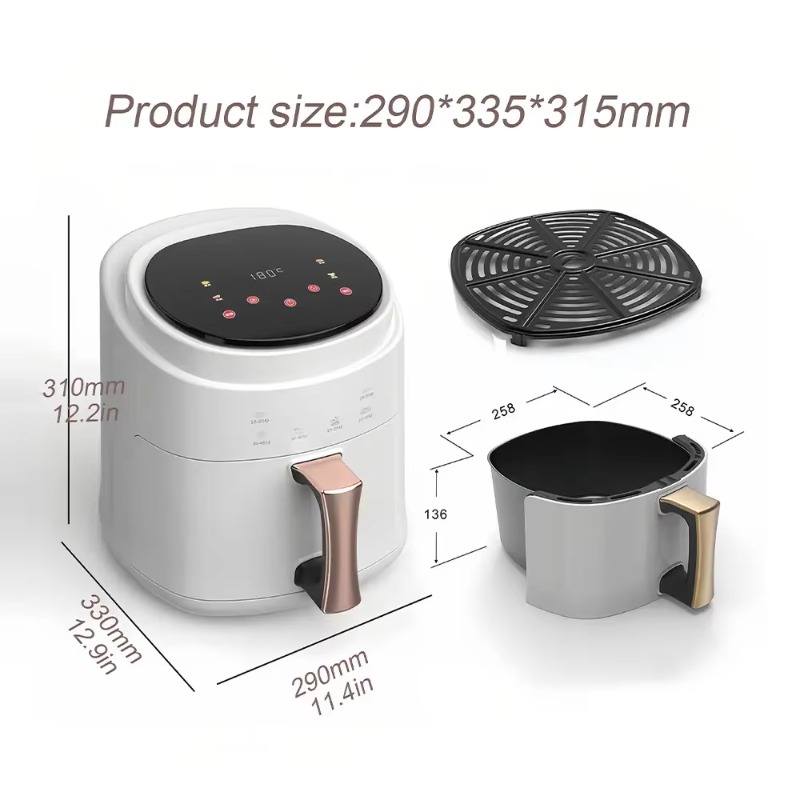 2800W 5L 6L 8L 디지털 제어 에어프라이어,  - Air Fryer 5L Digital 리뷰 및 가격