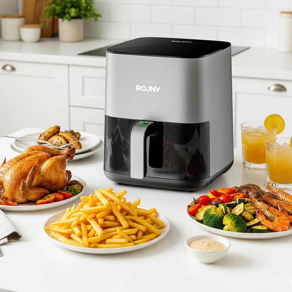 디지털 에어프라이어 (투명창 및 8가지 프리셋 포함), - Air Fryer 5L Digital 리뷰 및 가격