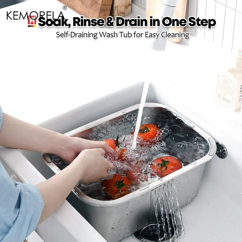 10L 휴대용 스테인레스 스틸 설거지통 대형 다용도 접 - Kitchen Appliances Organizer 리뷰 및 가격