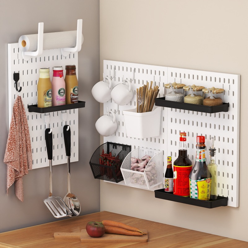 무타공 벽걸이형 수납 페그보드 다용도 DIY 벽 디스플 - Kitchen Appliances Organizer 리뷰 및 가격