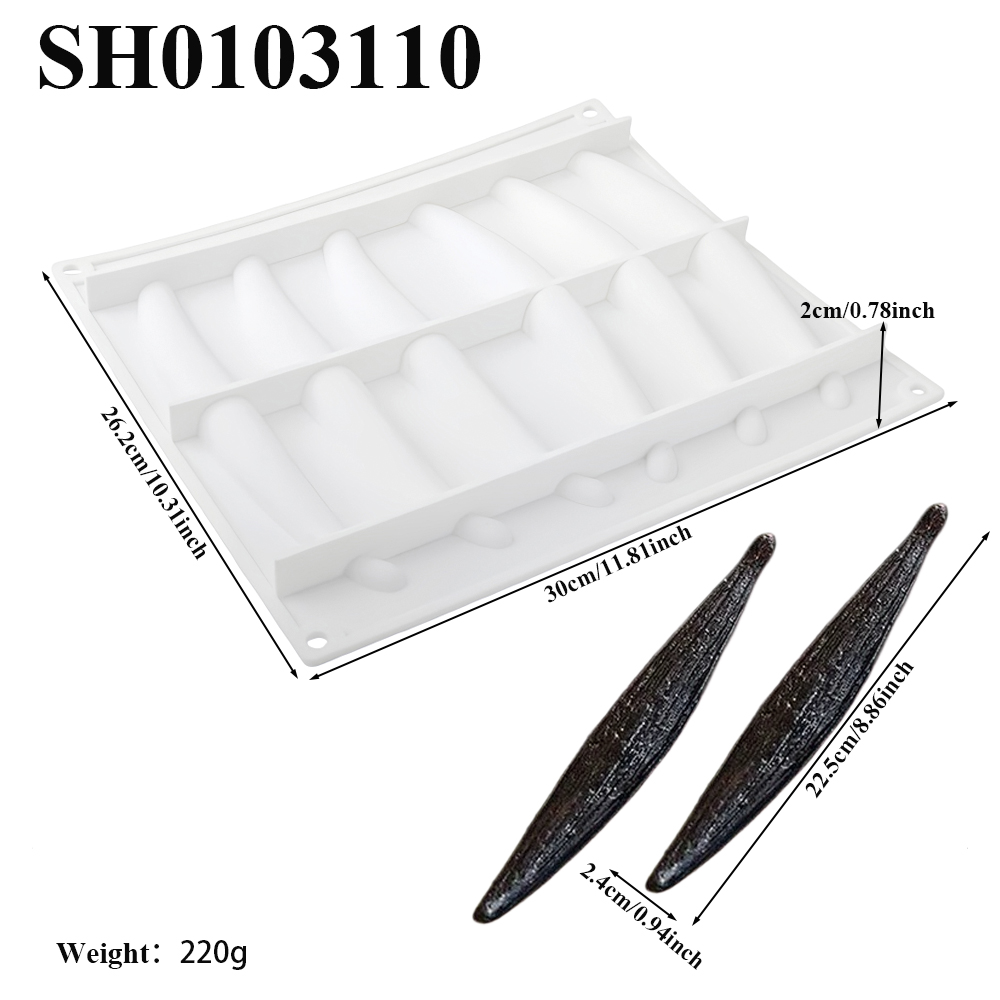 1 또는 6 또는 10구 바닐라 팟 디자인 초콜릿 몰드 - Kitchen Appliances For Baking 리뷰 및 가격