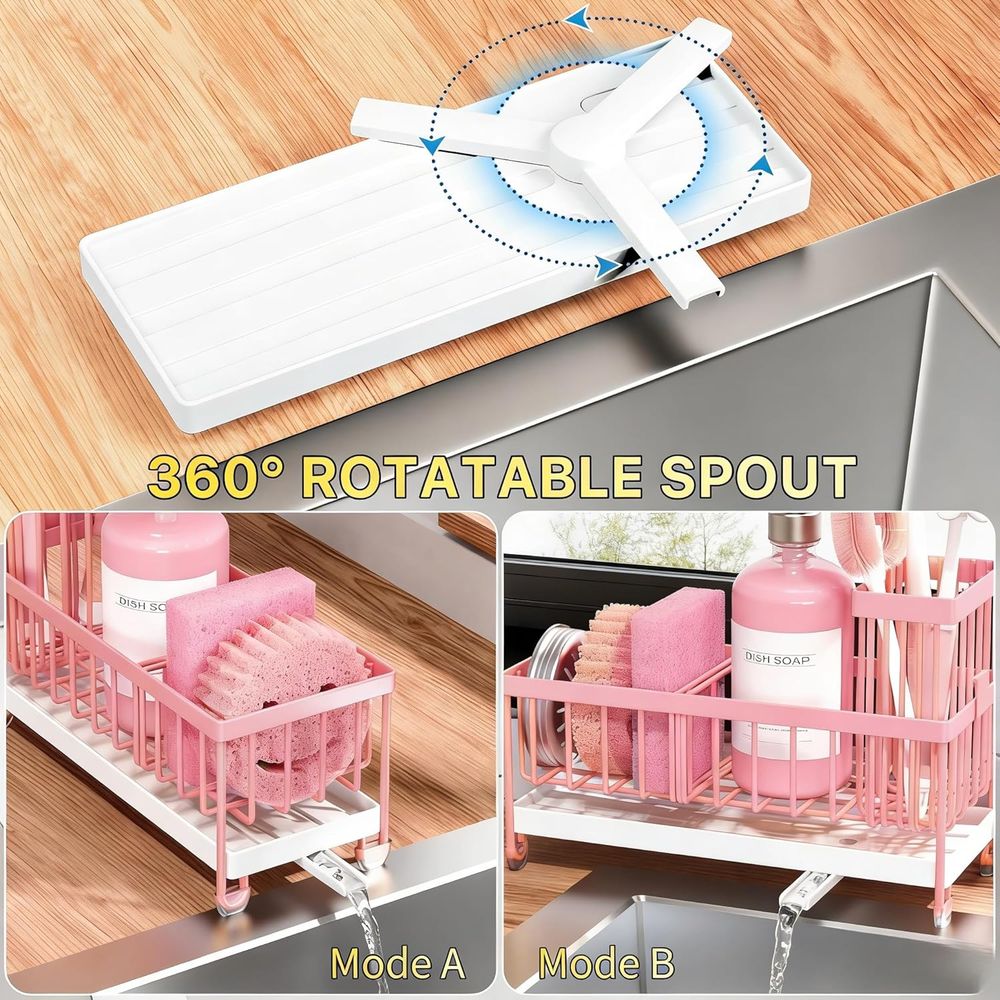 스펀지 홀더 또는 주방 싱크대, 높은 브러쉬 홀더가 있 - Kitchen Appliances Organizer 리뷰 및 가격