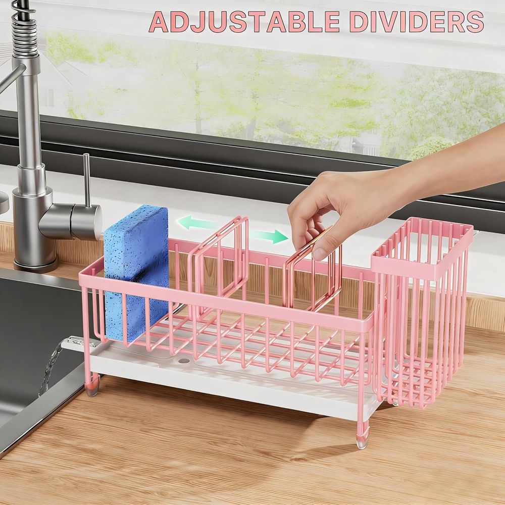 스펀지 홀더 또는 주방 싱크대, 높은 브러쉬 홀더가 있 - Kitchen Appliances Organizer 리뷰 및 가격